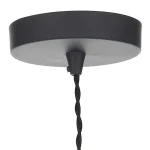 Wooden Cap Pendant Light Matt Black