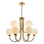 brass globe pendant light