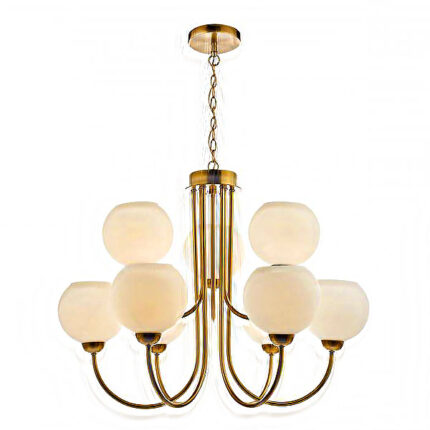 brass globe pendant light