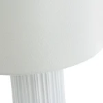 White Ceramic Gold Metal Table Lamp