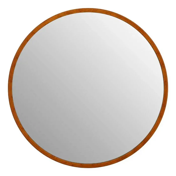 Antique Gold Round Wall Mirror