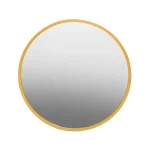 Gold Finish Round Wall Mirror