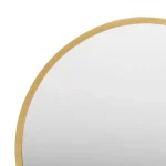 Gold Finish Round Wall Mirror