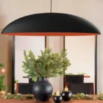 Modern Black Gold Pendant Light