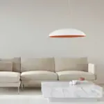 Modern White Gold Pendant Light