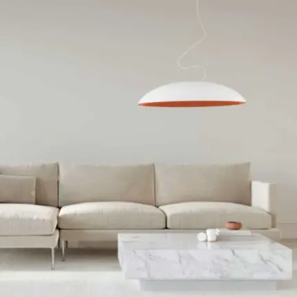 Modern White Gold Pendant Light