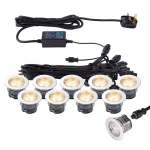 Set of 10 Recessed LED Decking Lights