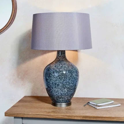 Grey Speckled Details Table Lamp