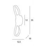 9W LED Wall Light Measurements