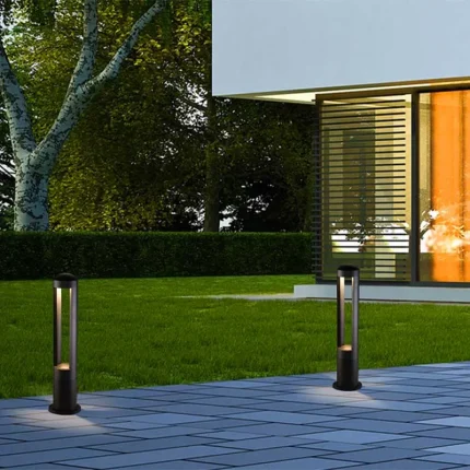 Black LED Bollard Light