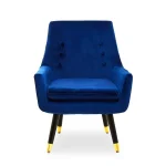 Blue Midnight Velvet Armchair