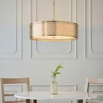 Classic Circular Gold Pendant Light