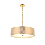 Classic Circular Gold Pendant Light