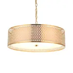 Classic Circular Gold Pendant Light