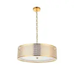 Classic Circular Gold Pendant Light