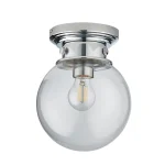 Clear Glass Bathroom Ceiling Light