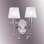 Chrome Decorative Crystal Wall Light