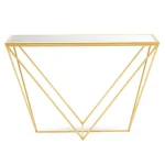 Gold Finish Console Table