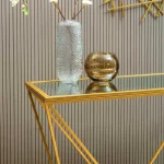 Gold Finish Console Table