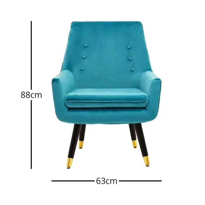 Green Velvet Armchair