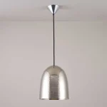 Hammered Nickel Pendant Light For Kitchen Island