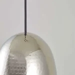 Hammered Nickel Pendant Light For Kitchen Island