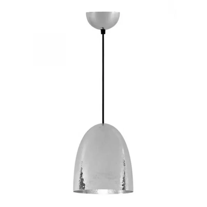 Hammered Nickel Pendant Light For Kitchen Island