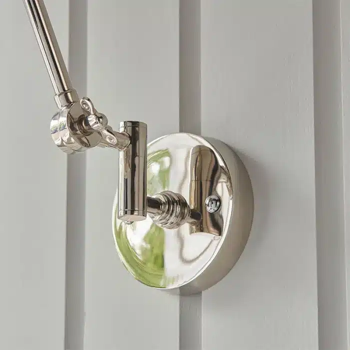 Polished Nickel Swing Arm Wall Light