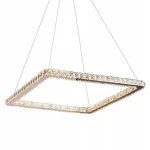 Square Chrome Hanging Light