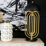 Table Lamp With Black Shade