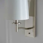 Bright Nickel Effect Wall Light