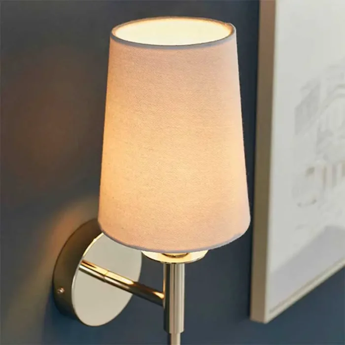 Bright Nickel Plated Wall Light