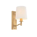 Matt Antique Brass Effect Wall Light