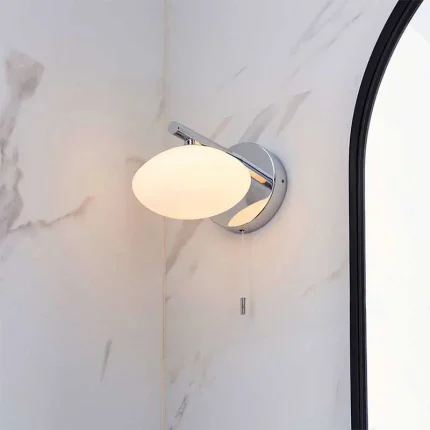 Modern Chrome Bathroom Wall Light