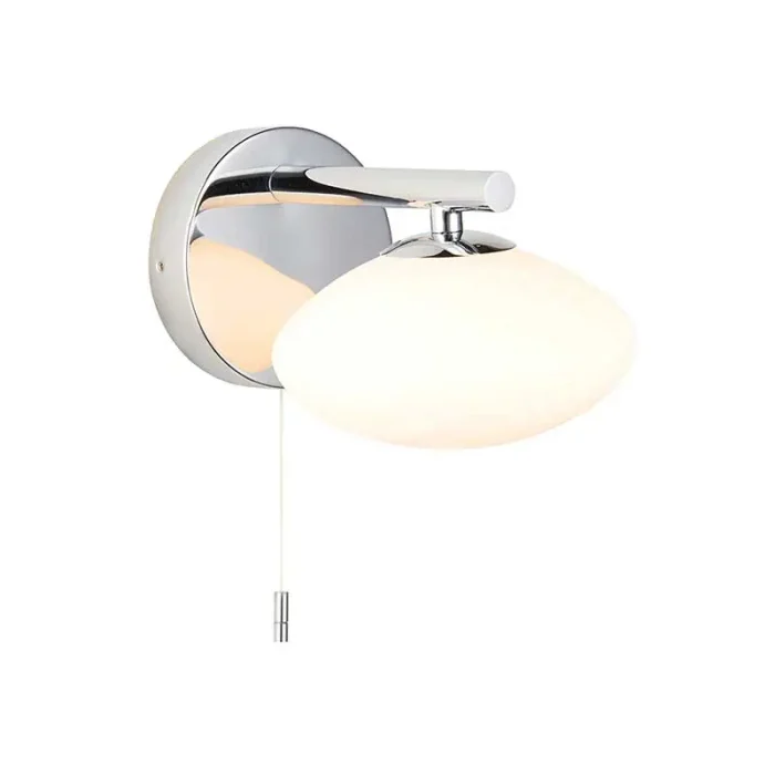 Modern Chrome Bathroom Wall Light