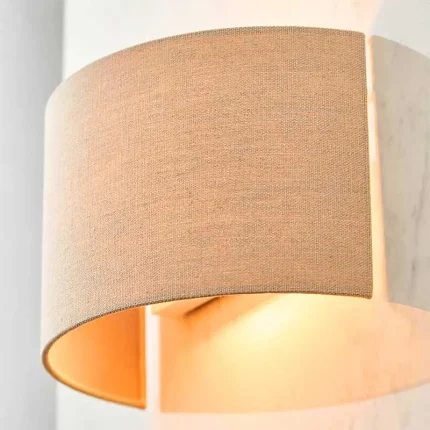 Natural Linen Fabric Wall Light