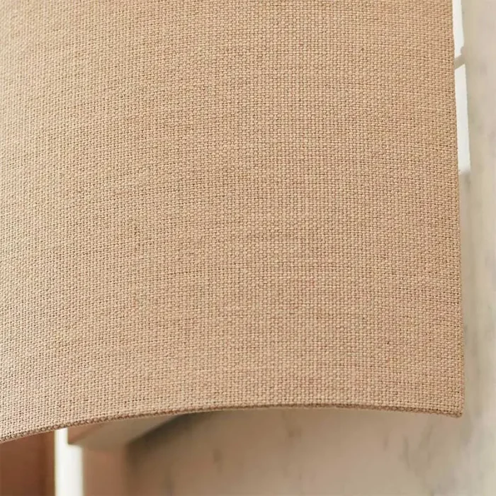 Natural Linen Fabric Wall Light