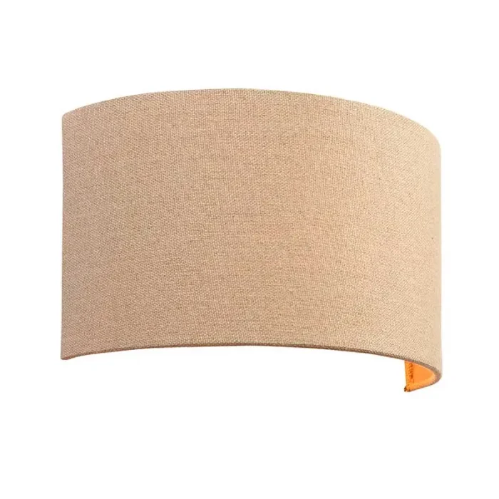 Natural Linen Fabric Wall Light