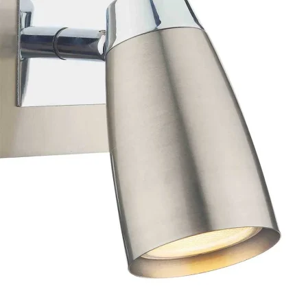 Satin And Polished Chrome Wall Spotlight