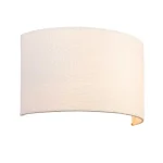 Vintage White Linen Fabric Wall Light