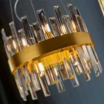 Gold Brushed Metal Pendant Light