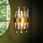 Gold Brushed Metal Wall Light