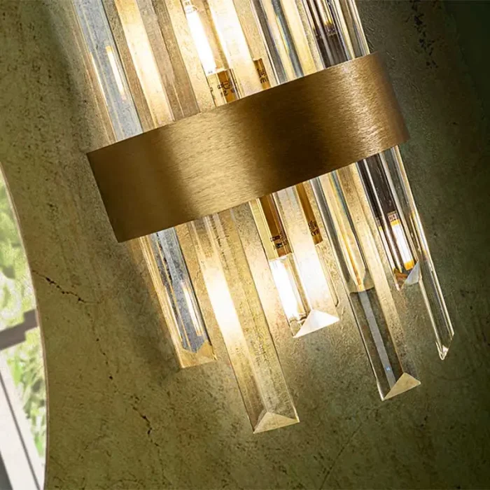 Gold Brushed Metal Wall Light