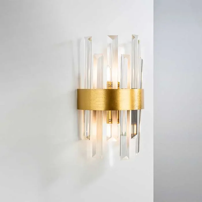 Gold Brushed Metal Wall Light