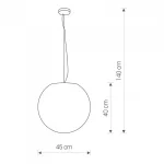 Hanging Garden Ball Light 45CM