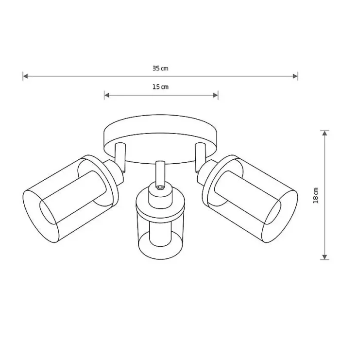 Modern Chrome Bathroom Ceiling Light