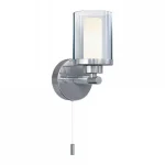 Modern Chrome Metal Bathroom Wall Light