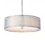 Endon 81969 Cordero 3lt pendant light in satin nickel finish