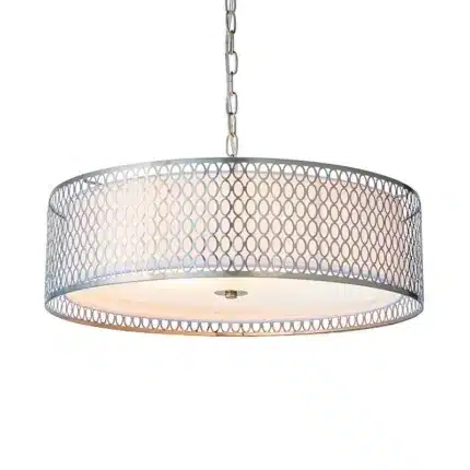 Endon 81969 Cordero 3lt pendant light in satin nickel finish