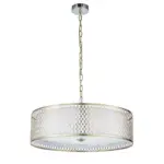 Endon 81969 Cordero 3lt pendant light in satin nickel finish